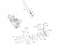 SRAM Ersatzteile Guide RE (A1) Bremssattel (2017)