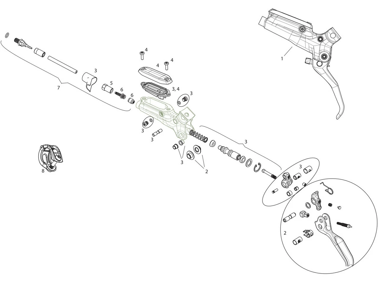 SRAM Ersatzteile Guide RS (A1) Bremshebel (2015) 3 SRAM Ersatzteile Guide RS (A1) Bremshebel (2015)