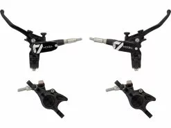 HOPE Tech 4 X2 V+h Set Scheibenbremse Mit Stahlflexleitung