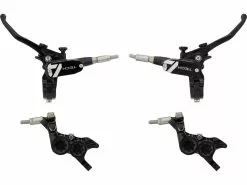 HOPE Tech 4 V4 V+h Set Scheibenbremse Mit Stahlflexleitung