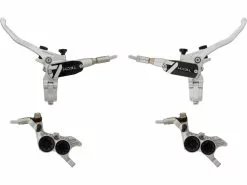 HOPE Tech 4 V4 V+h Set Scheibenbremse Mit Stahlflexleitung -Angebote Scheibenbremsbeläge Store 459499