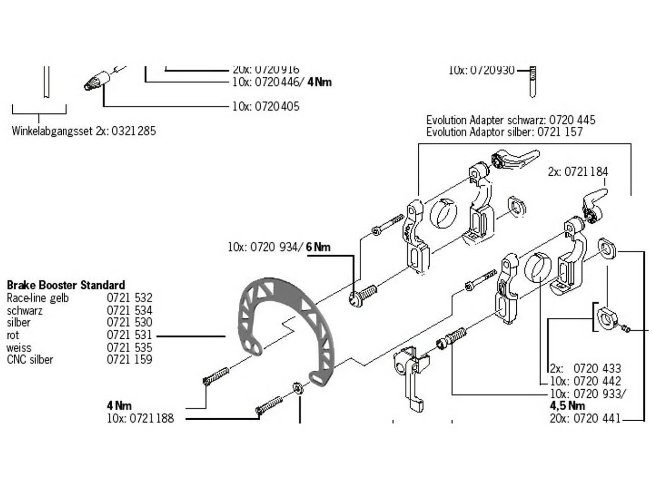 MAGURA Zentrale Befestigungsschrauben Für EVO2 / Evolution Adapter 4 MAGURA Zentrale Befestigungsschrauben Für EVO2 / Evolution Adapter – Bild 2